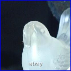 1 (One) SASAKI WINGS CLEAR Frosted Crystal 5 Compote DISCONTINUED