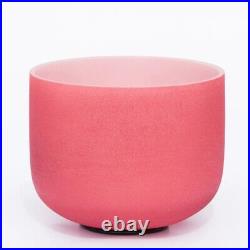 10 inch C Note Root Chakra Outside Colored Frosted Quartz Crystal Singing Bowl