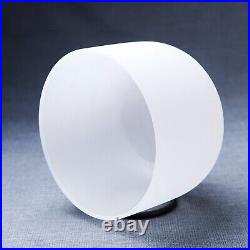 12 Inch A Note Third Eye Chakra 432hz White Frosted Crystal Singing Bowl