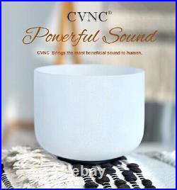 12Inch Chakra Frosted Quartz Crystal SingingBowl for Sound Healing EnergyBalance