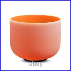 1pc 8 C/D/E/F/G/A/B Note Frosted Quartz Crystal Singing Bowl for Meditation