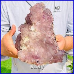 5460g Large Natural Purple Frost Fluorite Crystal Mineral Rough Specimen Healing