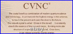 8 Inch C Note Life FlowerChakra Frosted Quartz Crystal Singing Bowl for Stress