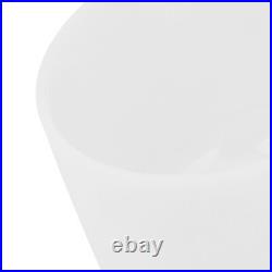 8inch Note B Frosted Quartz Singing Bowl Meditation Instrument Bowl(White) HR6