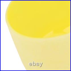 8inch Note B Frosted Quartz Singing Bowl Meditation Instrument Bowl(Yellow) HR6