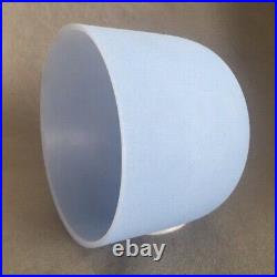 Frosted 8 Pastel Blue Crystal Singing Bowl Note A 3rd Eye Chakra 432Hz Healing