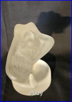 Lalique Crystal France Chrysis Nude Figurine #11809 Motor Mascot Paperweight