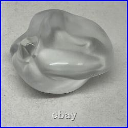 Lalique Crystal Pepper Paperweight Sculpture 3.5 X 2.5 Excellent