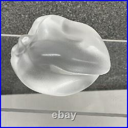 Lalique Crystal Pepper Paperweight Sculpture 3.5 X 2.5 Excellent
