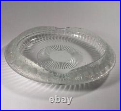 Lalique Crystal Sunflower Bowl (marguerite) Clear Large Size 14 Inch