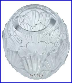 Lalique France Clear Crystal 8 SANDRIFT VASE
