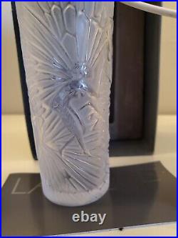 Lalique France Sylphide Soliflore Vase 4 tall Purchased in Paris 1998 Signed