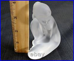 Lalique France Venus Nude Frosted Crystal Figurine 4 Tall READ