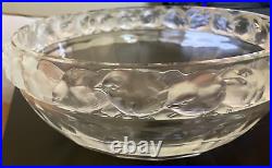 Lalique Mesanges Bowl Band of Birds Clear & Frosted Crystal