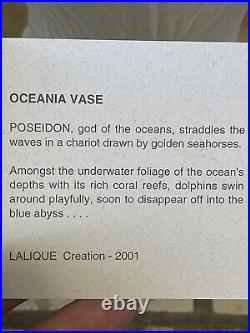 Lalique Oceania Vase-Dolphins