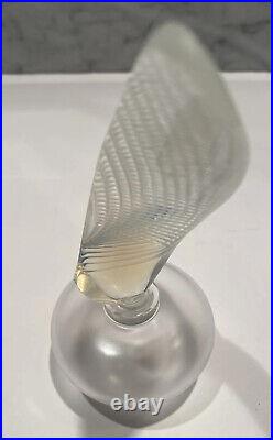 Lalique Opalescent Shell Perfume Bottle Flacon Coquillage Signed Made In France