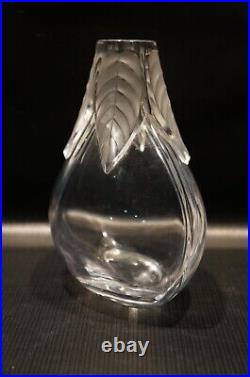 Lalique Osumi Vase Clear and Frosted France Crystal