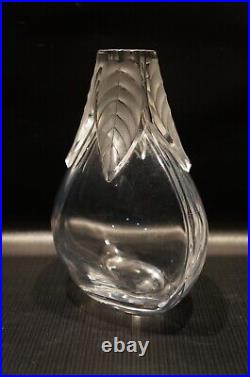 Lalique Osumi Vase Clear and Frosted France Crystal