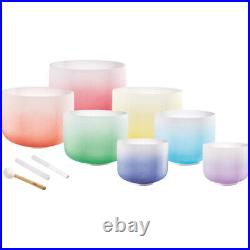 Meinl Sonic Energy Crystal Singing Bowl Chakra Set Colour Frosted