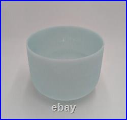 Perfect Pitch 432Hz 8 inch EMERALD Fusion F Note Chakra Frosted Singing Bowl