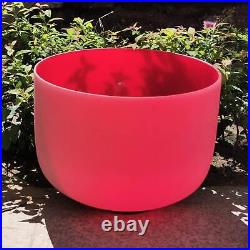 Quartz Crystal Singing Bowl Root Chakra C Note Frosted Sound Healing 12 Inch