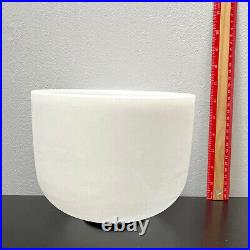 SilverSky Frosted White Perfect A# Pineal Chakra 8 Crystal Singing Bowl MIP
