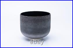 TOPFUND Obsidian G Note Frosted Crystal Singing Bowl 8 Inch