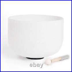WuYou 432Hz 20 F note Frosted Quartz Crystal Singing Bowl withmallet and O-ring